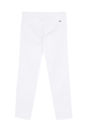 Chino slim in cotone elasticizzato bianco EMPORIO ARMANI KIDS | 8N4P604N6YZ0100